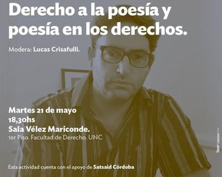 “Encuentro con Julián Axat, Derecho a la Poesía y Poesía en los Derechos”