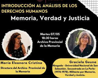 Clase del Seminario de Introducción al Análisis de los Derechos Humanos “Memoria, Verdad y Justicia”