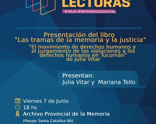 Presentación del libro “Las tramas de la memoria y la justicia”