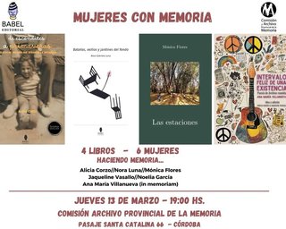 Presentación de libros en el APM: "Mujeres con Memoria".