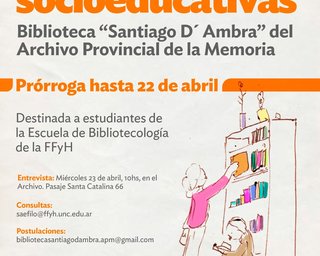 Prácticas Socioeducativas de Bibliotecología  | Convocatoria 2025