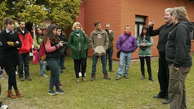 Estudiantes de la Spilimbergo en La Perla